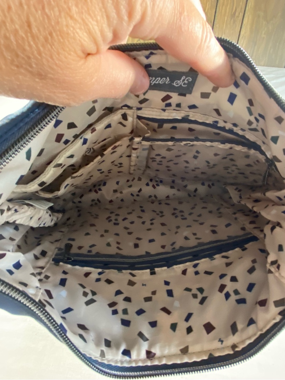 Navy Blue Lug Camper SE Crossbody Purse Bag - Picture 7 of 7